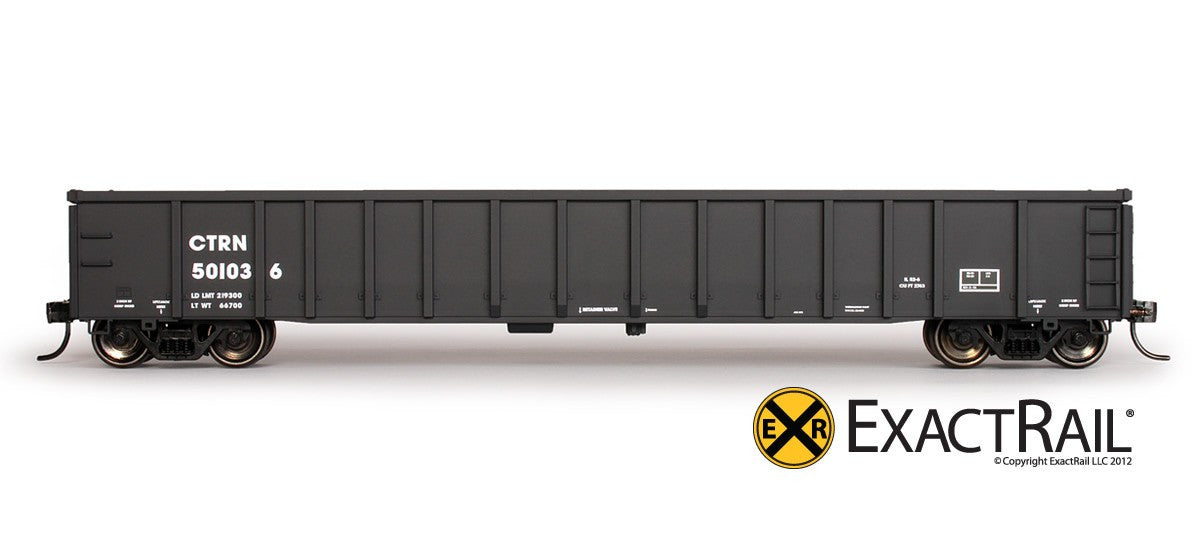 Thrall 2743 Gondola : UP/CTRN - ExactRail Model Trains - 2