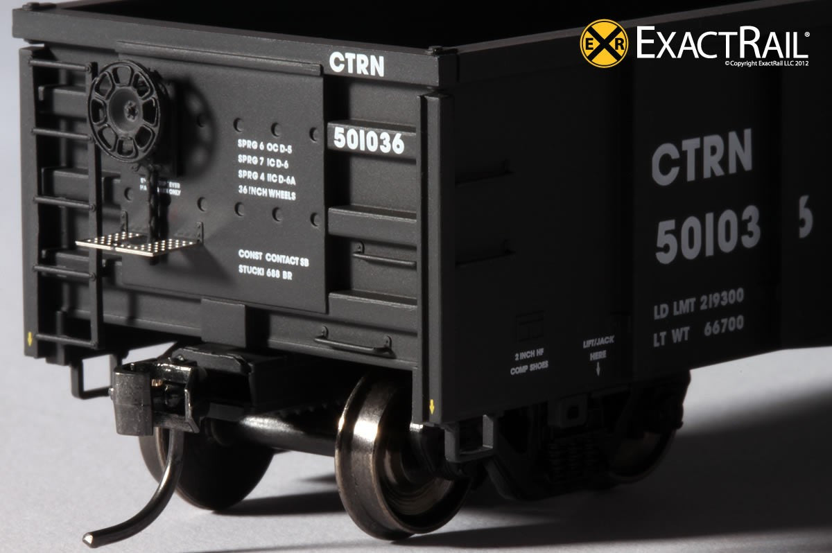 Thrall 2743 Gondola : UP/CTRN - ExactRail Model Trains - 4