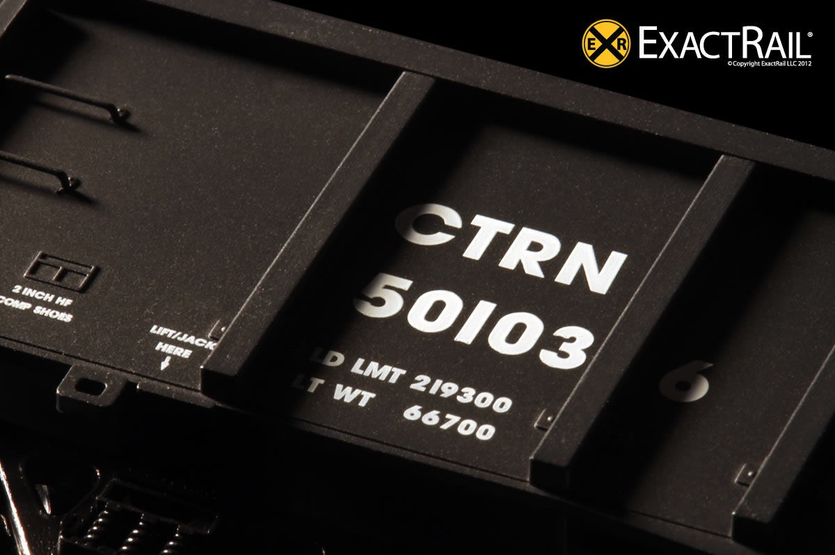 Thrall 2743 Gondola : UP/CTRN - ExactRail Model Trains - 5