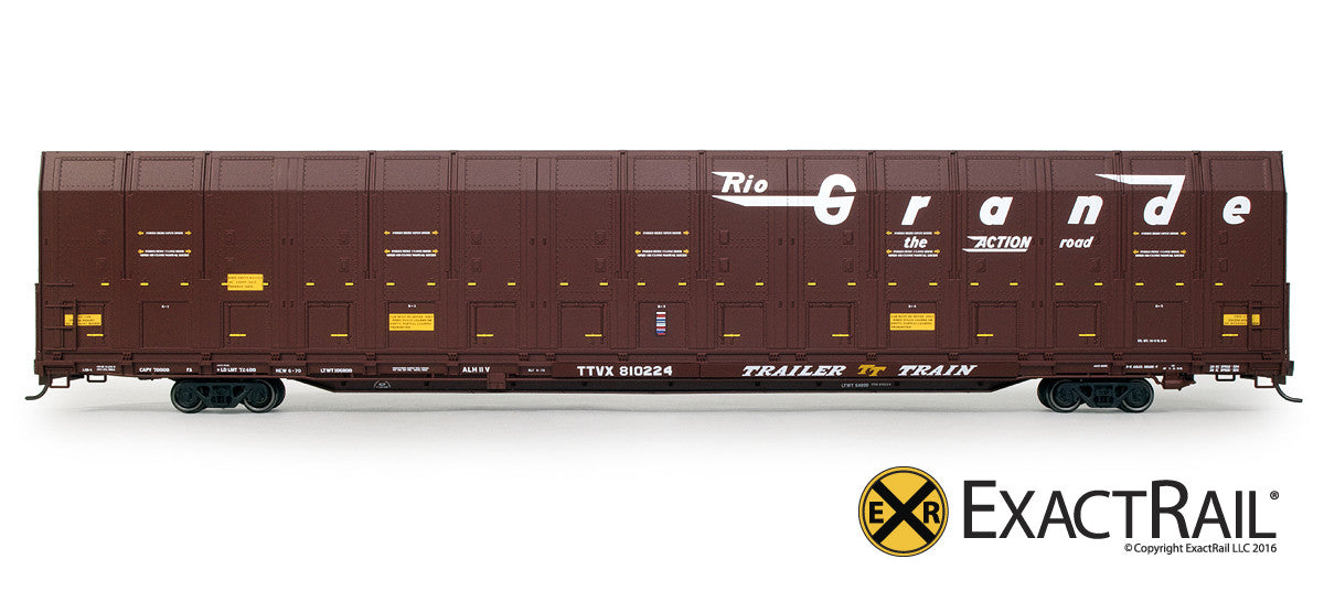 Vert-A-Pac Autorack : DRGW - ExactRail Model Trains - 2