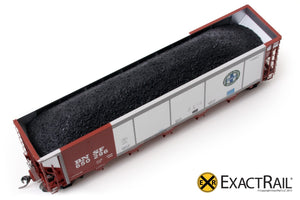 Johnstown America AutoFlood II Coal Hopper : BNSF - Brown - ExactRail Model Trains - 3