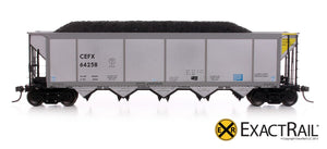 Johnstown America AutoFlood ll Coal Hopper : CEFX - ExactRail Model Trains - 2