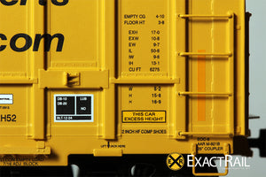 Trinity 6275 Plug Door Boxcar - FBOX 2004 'As Delivered' - ExactRail Model Trains - 5