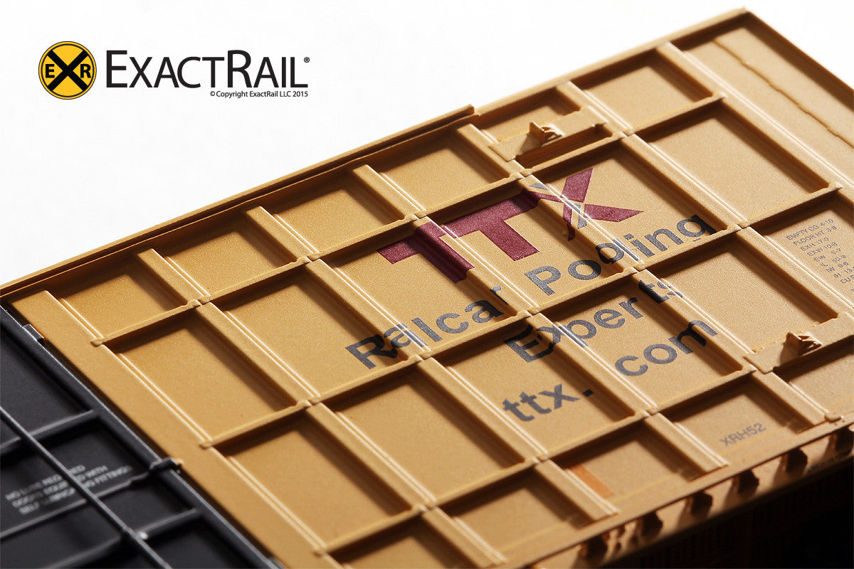 Trinity 6275 Plug Door Boxcar - FBOX #504634 'Forward Thinking' Repaint - ExactRail Model Trains - 6