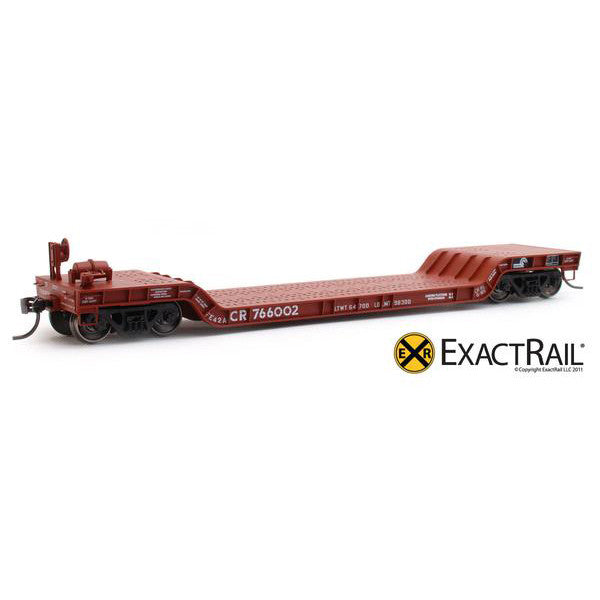 HO Scale: 48' Depressed Center Flat Car - Conrail