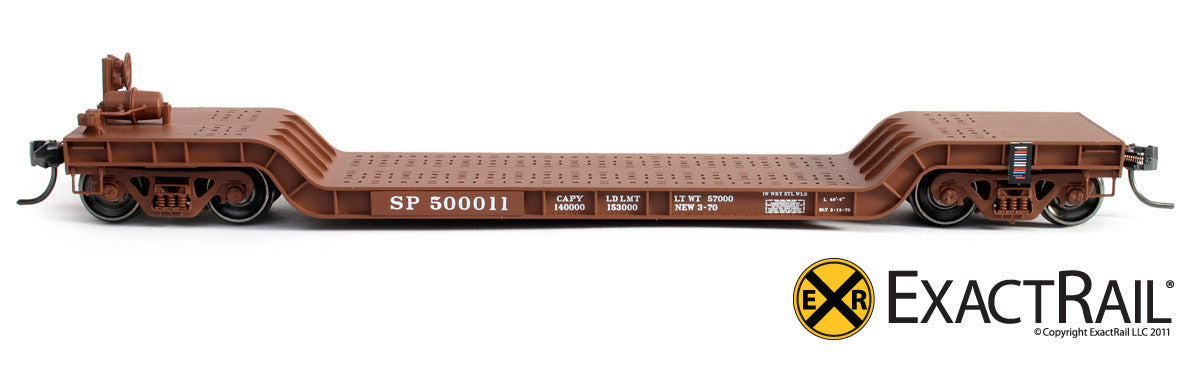 X - 48' Depressed Center Flat Car : SP - ExactRail Model Trains - 2