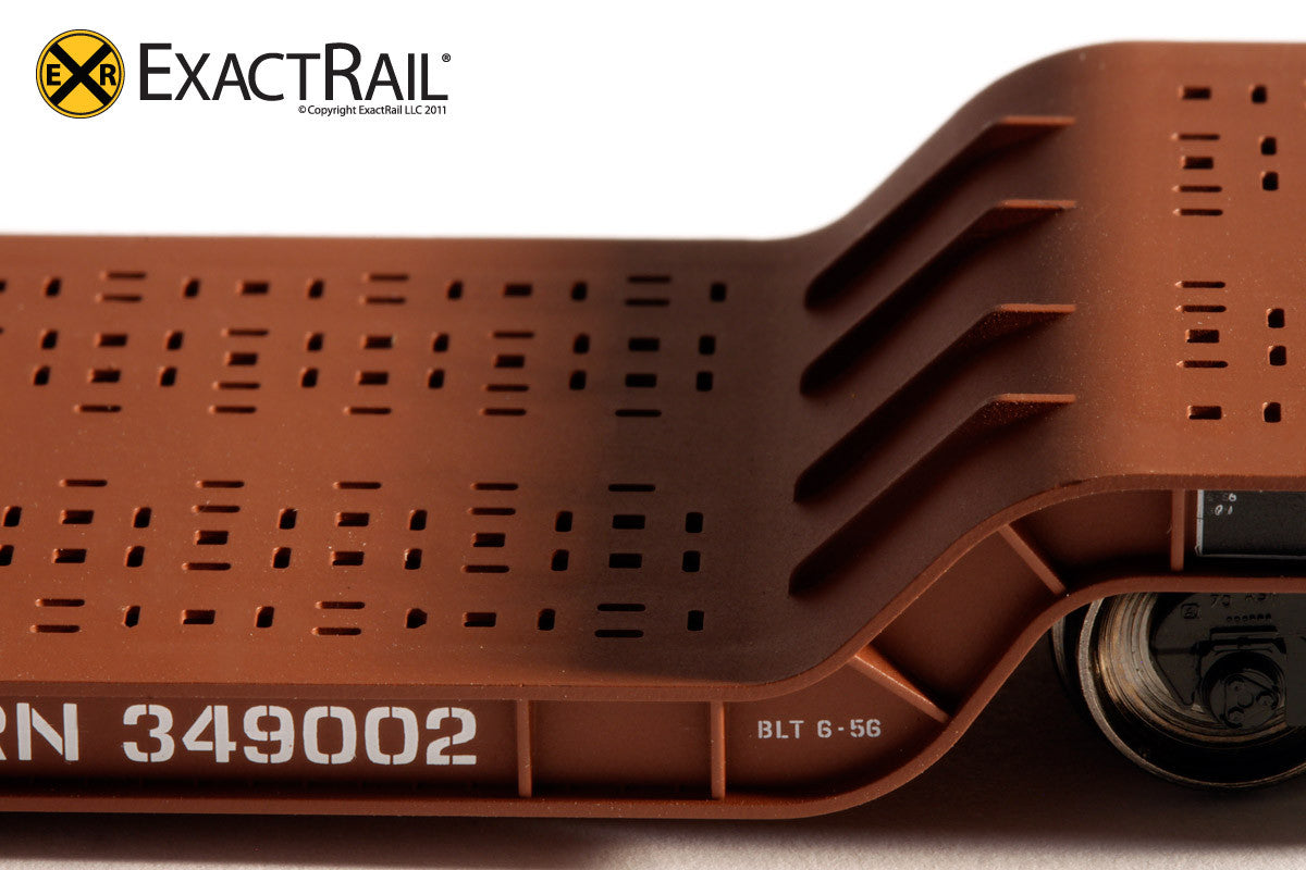 X - 48' Depressed Center Flat Car : SOU - ExactRail Model Trains - 3