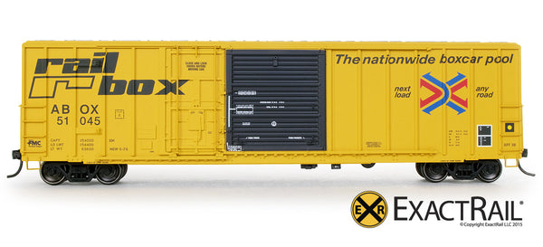 FMC 5277 Combo Door Boxcar | Railbox ABOX | ExactRail - ExactRail