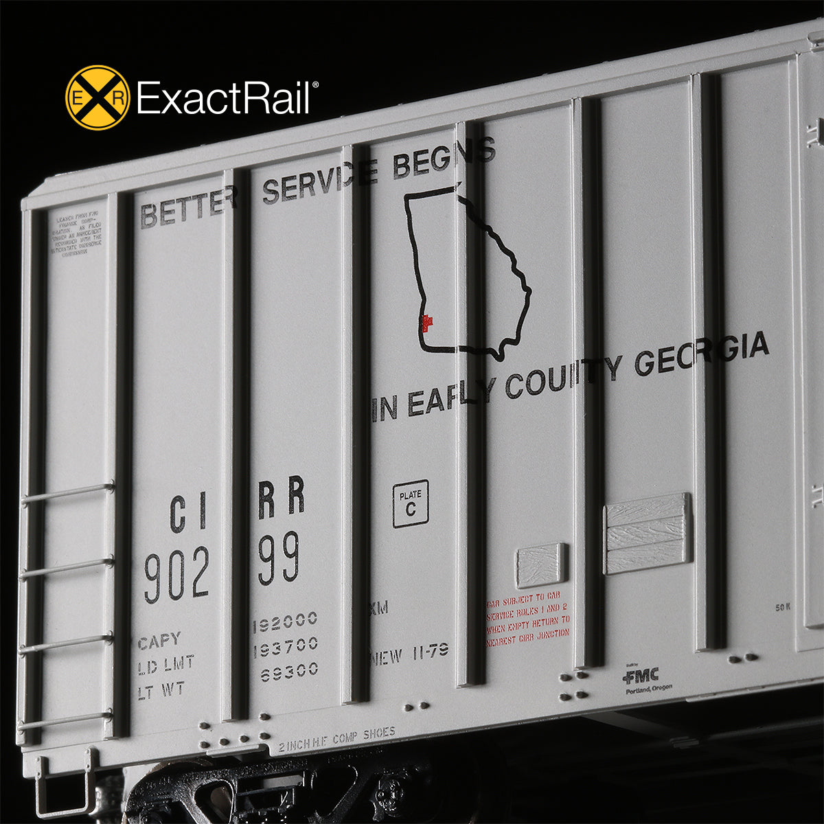 HO Scale: FMC 5327 12' Plug Door Boxcar - Chattahoochee '1979 - As-Delivered'