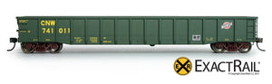 Thrall 2244 15-Panel Gondola - Heavy Top Chord : CNW - ExactRail Model Trains - 2