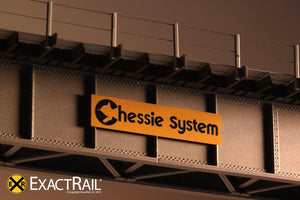 72' Deck Plate Girder Bridge, Cable Handrails : Chessie - ExactRail Model Trains - 5