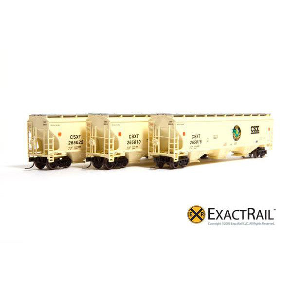 N Scale Trinity 5161 3 Pack Csxt Exactrail Model Trains