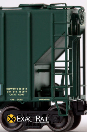 X - N - PS-2CD 4000 Covered Hopper : CGW - ExactRail Model Trains - 8