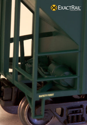 X - N - PS-2CD 4000 Covered Hopper : CGW - ExactRail Model Trains - 2