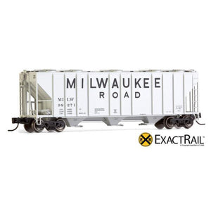 N Scale: PS-2CD 4000 Covered Hopper - MILW
