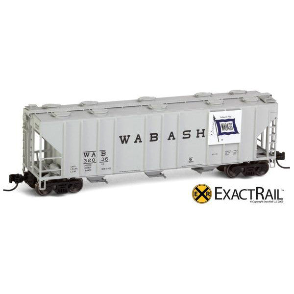 N Scale: PS-2CD 4000 Covered Hopper - Wabash