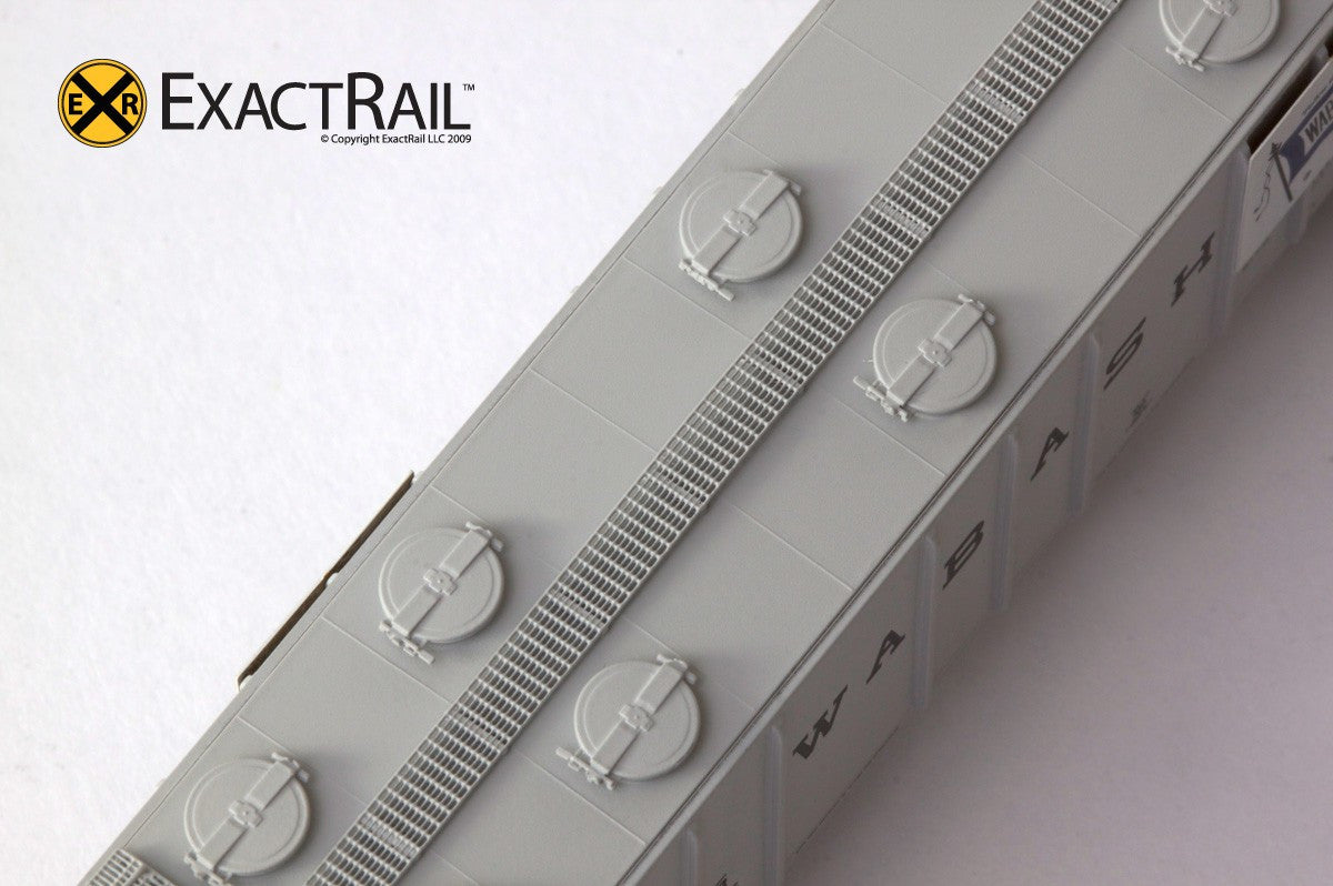 N - PS-2CD 4000 Covered Hopper : Wabash - ExactRail Model Trains - 3
