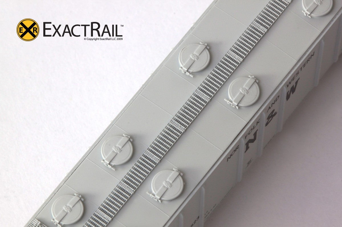 N - PS-2CD 4000 Covered Hopper : Norfolk & Western - ExactRail Model Trains - 4