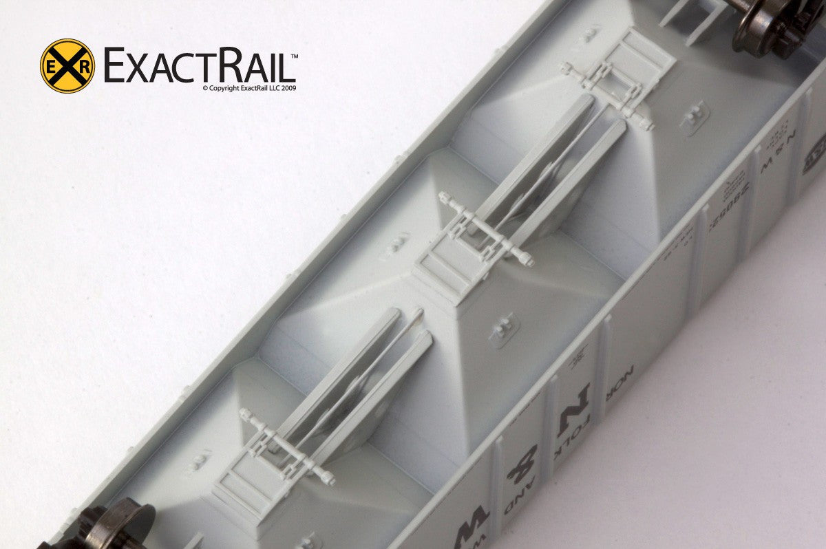 N - PS-2CD 4000 Covered Hopper : Norfolk & Western - ExactRail Model Trains - 3