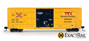 N - Trinity 6275 Plug Door Boxcar - FBOX #504634 'Forward Thinking' Repaint - ExactRail Model Trains - 2