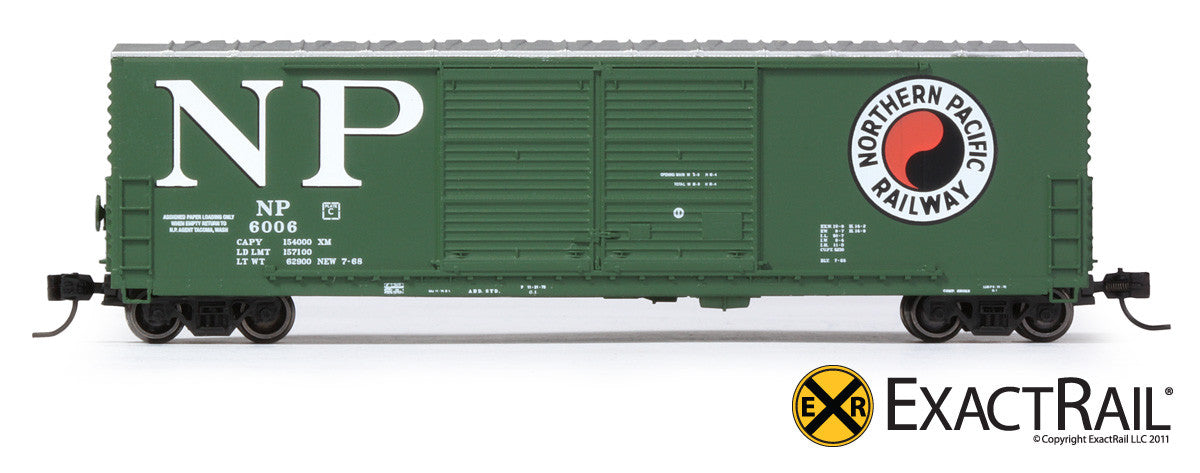 X - Gunderson 5200 Box Car : NP - ExactRail Model Trains - 4