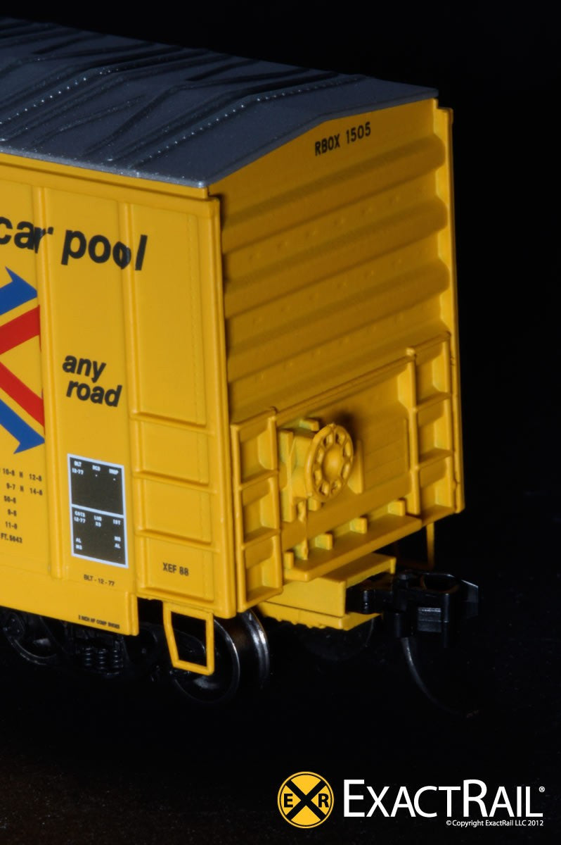 N - Evans-USRE 5277 Boxcar (Early) : RBOX - ExactRail Model Trains - 5