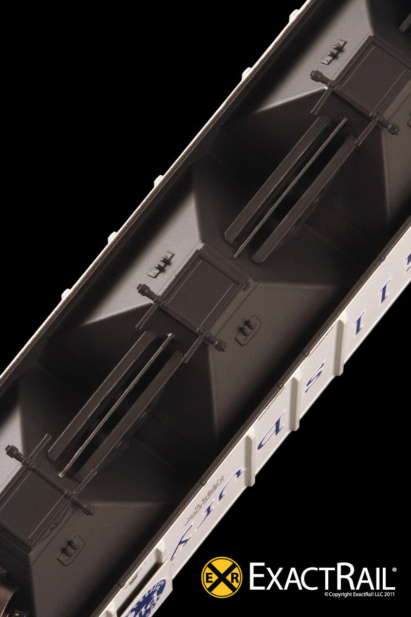 X - N - PS-2CD 4427 Covered Hopper : Pillsbury - ExactRail Model Trains - 6