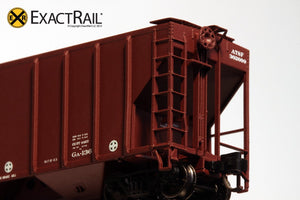 N - PS-2CD 4427 Covered Hopper : ATSF - ExactRail Model Trains - 5