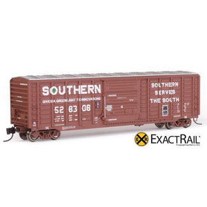 N Scale: PS 50' Waffle Boxcar - SOU "As Delivered"