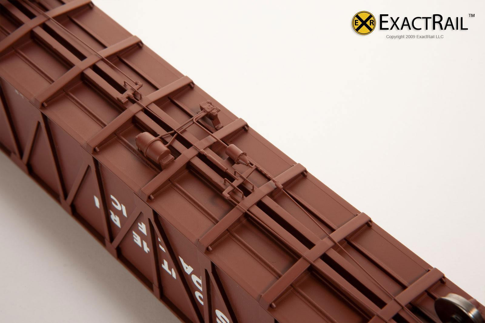 X - Gunderson 7466 Wood Chip Gondola : SP - ExactRail Model Trains - 4