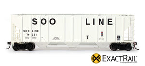 PS-2CD 4427 Covered Hopper : SOO LINE : 70231 - ExactRail Model Trains - 2