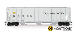 PS-2CD 4427 Covered Hopper : DRGW - TGS - ExactRail Model Trains - 2