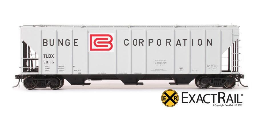 HO Scale: PS-2CD 4427 Covered Hopper - TLDX - Bunge