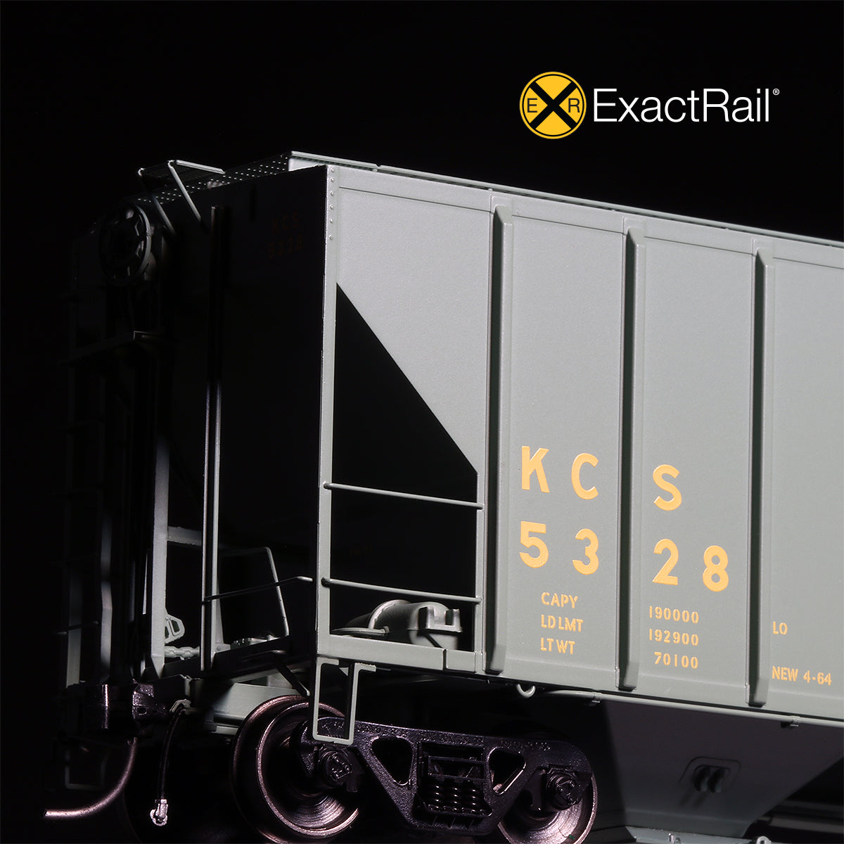 HO Scale: PS-2CD 4427 Covered Hopper - Kansas City Southern '1964 As-Delivered'