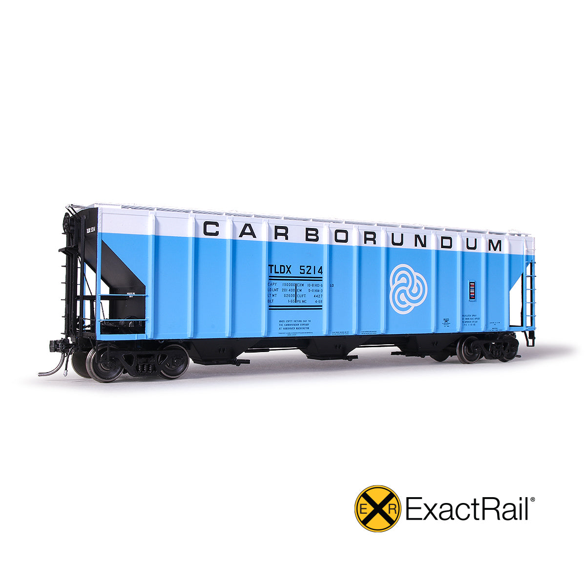HO Scale: PS-2CD 4427 Covered Hopper - TLDX - Carborundum '1968 Repaints'