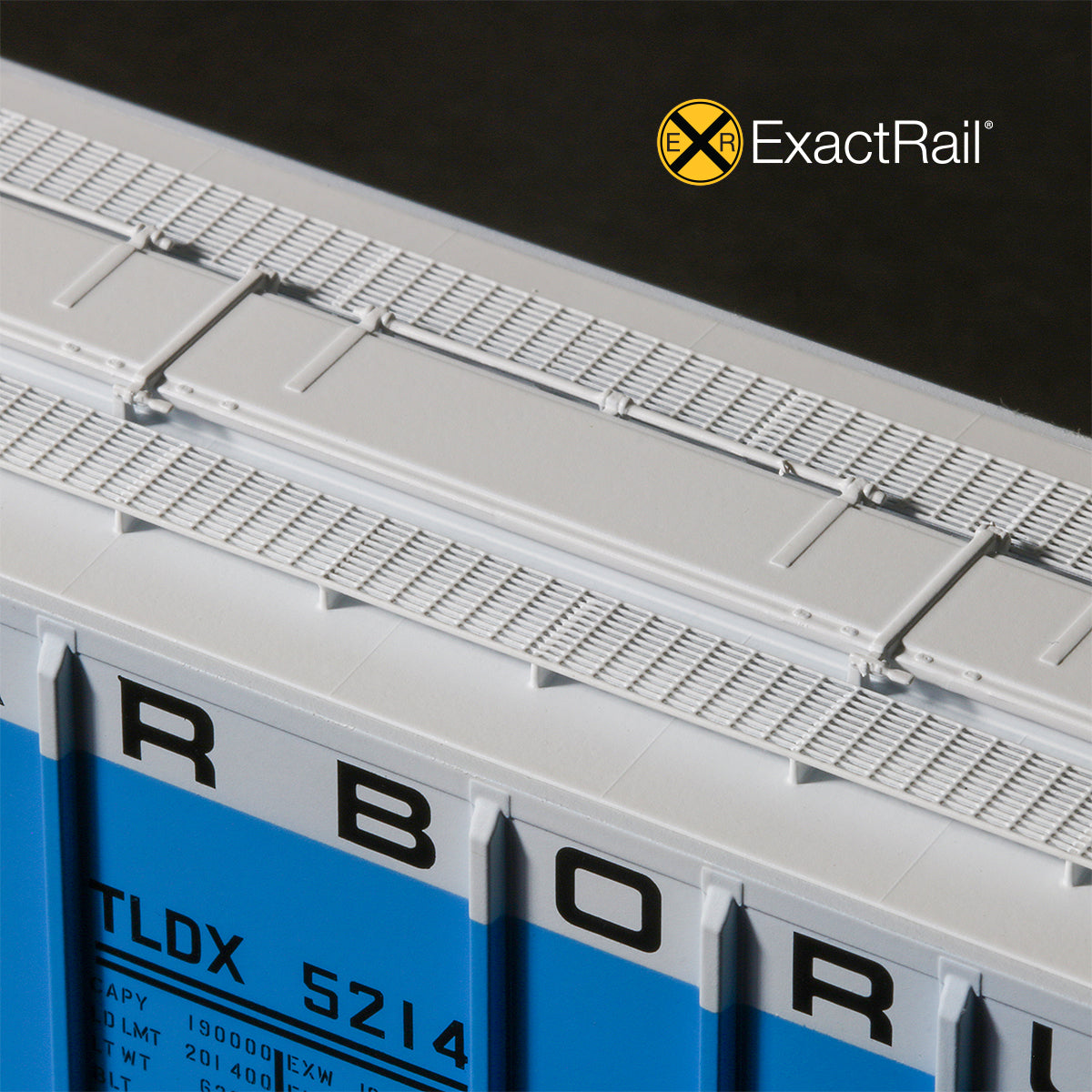 HO Scale: PS-2CD 4427 Covered Hopper - TLDX - Carborundum '1968 Repaints'