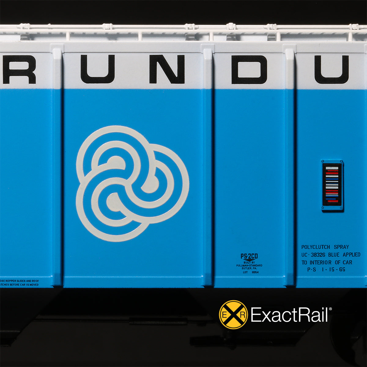 HO Scale: PS-2CD 4427 Covered Hopper - TLDX - Carborundum '1968 Repaints'