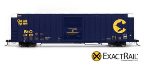 Berwick 7327 Boxcar : Chessie System : B&O - ExactRail Model Trains - 2
