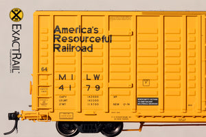 P-S 7315 Waffle Boxcar : MILW - ExactRail Model Trains - 4