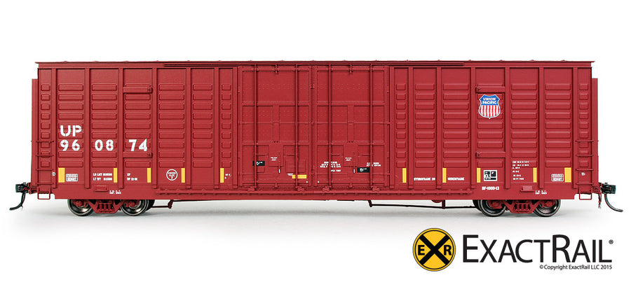 HO Scale: P-S 7315 Waffle Boxcar - UP - Medallion Repaint
