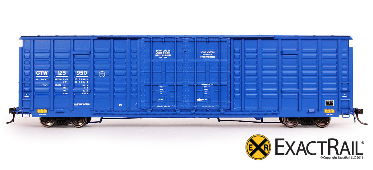 P-S 7315 Waffle Boxcar : GTW - ExactRail Model Trains - 2