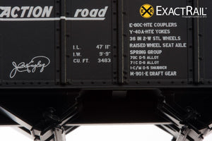 X - Bethlehem 3483 Hopper: D&RGW: "As Delivered" - ExactRail Model Trains - 3