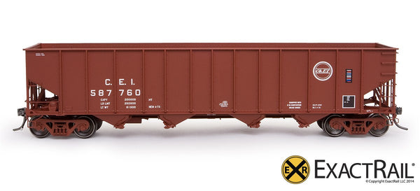 HO Model Train Bethlehem 3737 Hopper | CEI | ExactRail - ExactRail