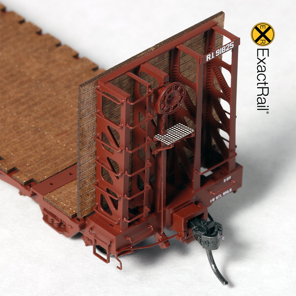 HO Scale: GSI 53'-6" Bulkhead Flat Car - Rock Island