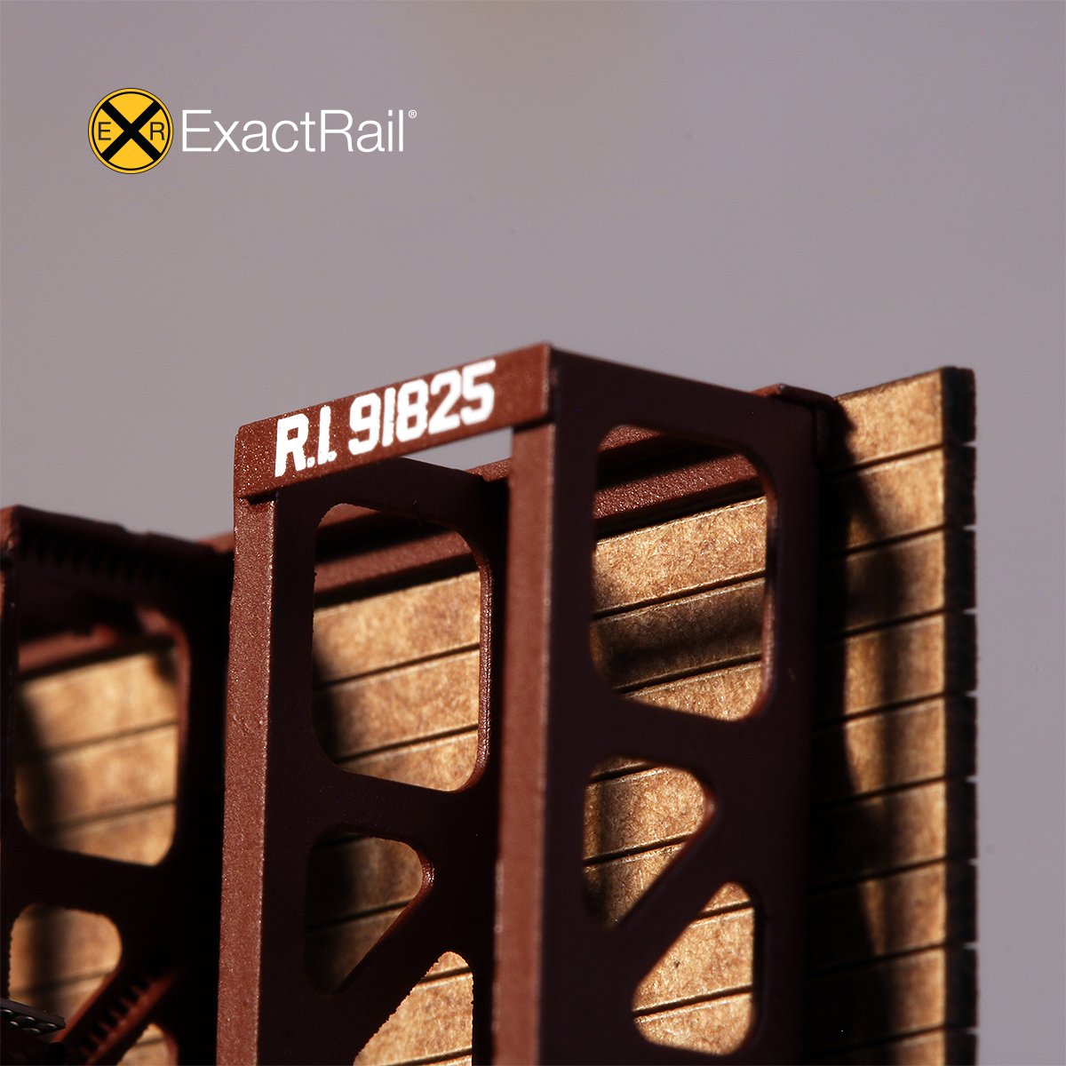 HO Scale: GSI 53'-6" Bulkhead Flat Car - Rock Island