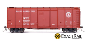 B&O M-53 Wagontop Boxcar : Post War - Linking Great States - ExactRail Model Trains - 2