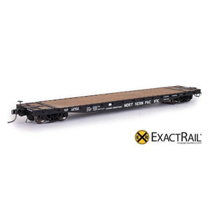 HO Scale: GSC 53'-6 Flat Car - 42' Truck Centers - NP - 1967 'As Delivered'