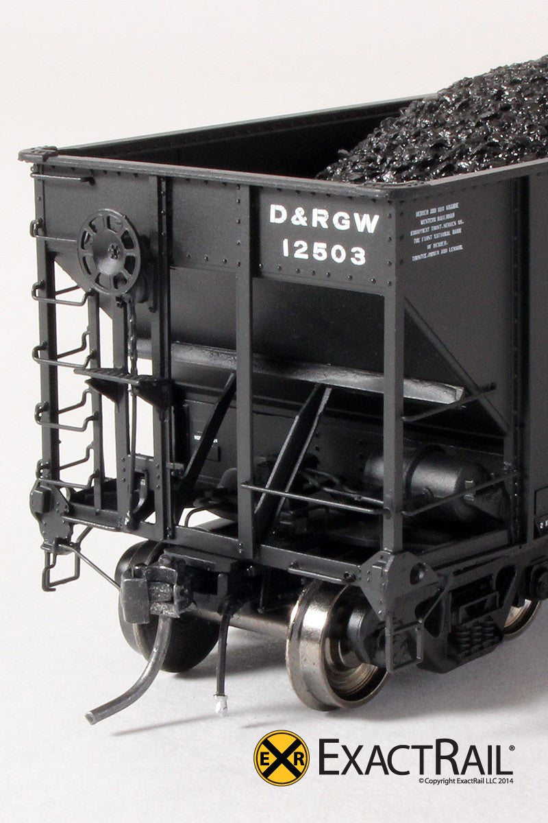 Bethlehem 3483 Hopper : D&RGW : 'As Delivered' 12500-12750 - ExactRail Model Trains - 3