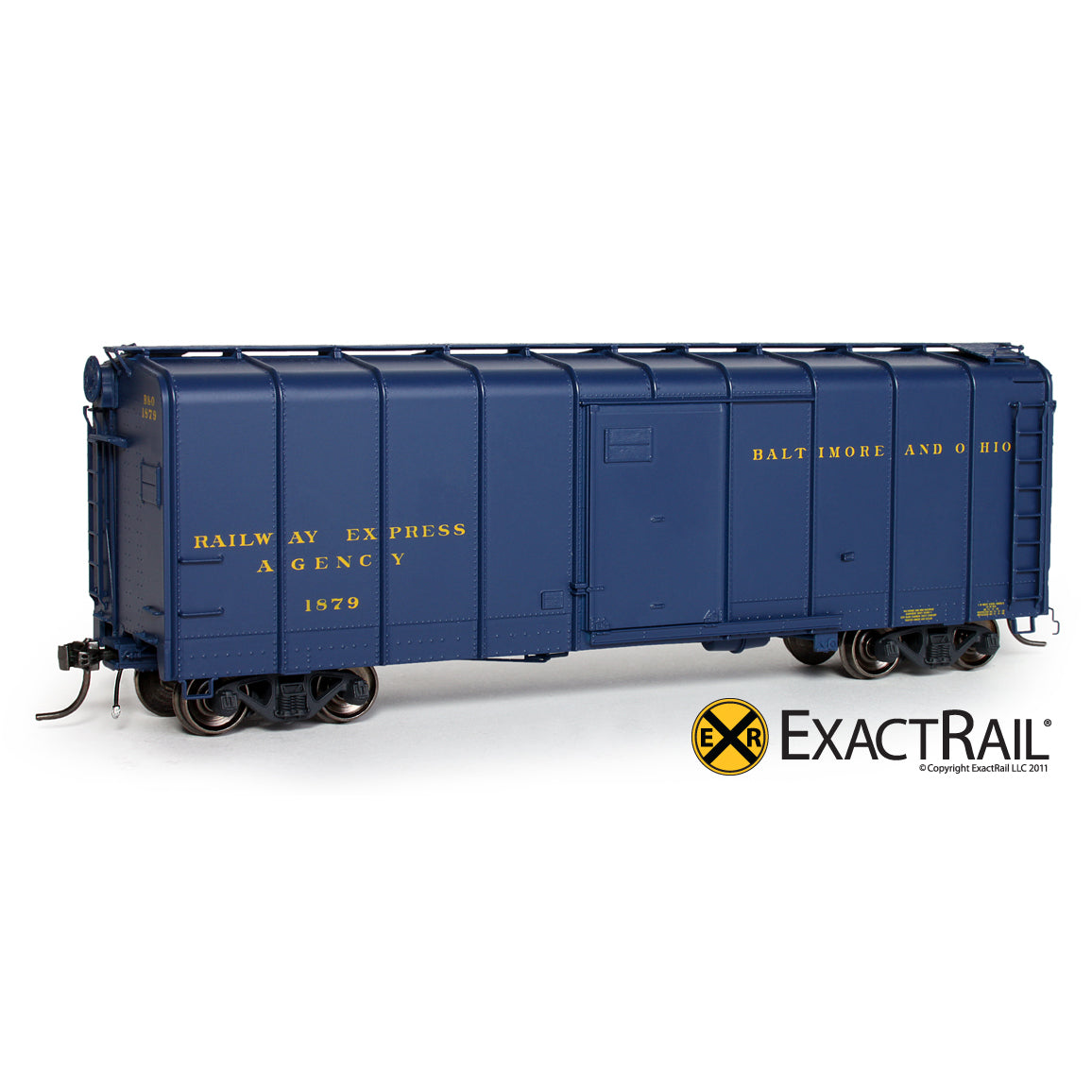 HO Scale: B&O M-53 Wagontop Boxcar - Bando Blue