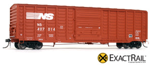 X - PS 50' Waffle Box Car : NS - ExactRail Model Trains - 5